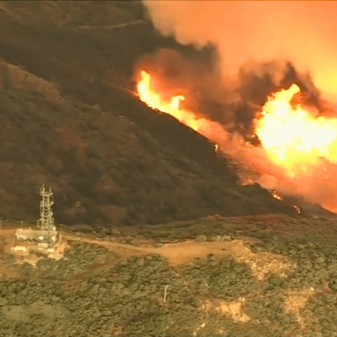 Massive Airport Fire in OC’s Trabuco Canyon
