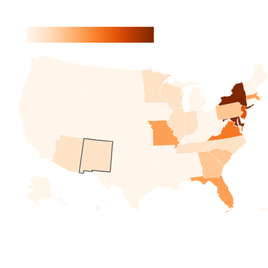 States Affected by the Outbreak